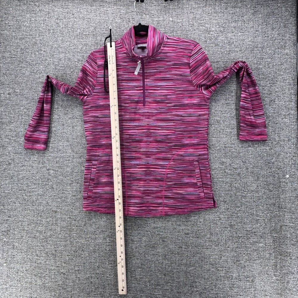 T By Talbots Quarter Zip Pullover Raspberry Small‎ - Picture 14 of 14